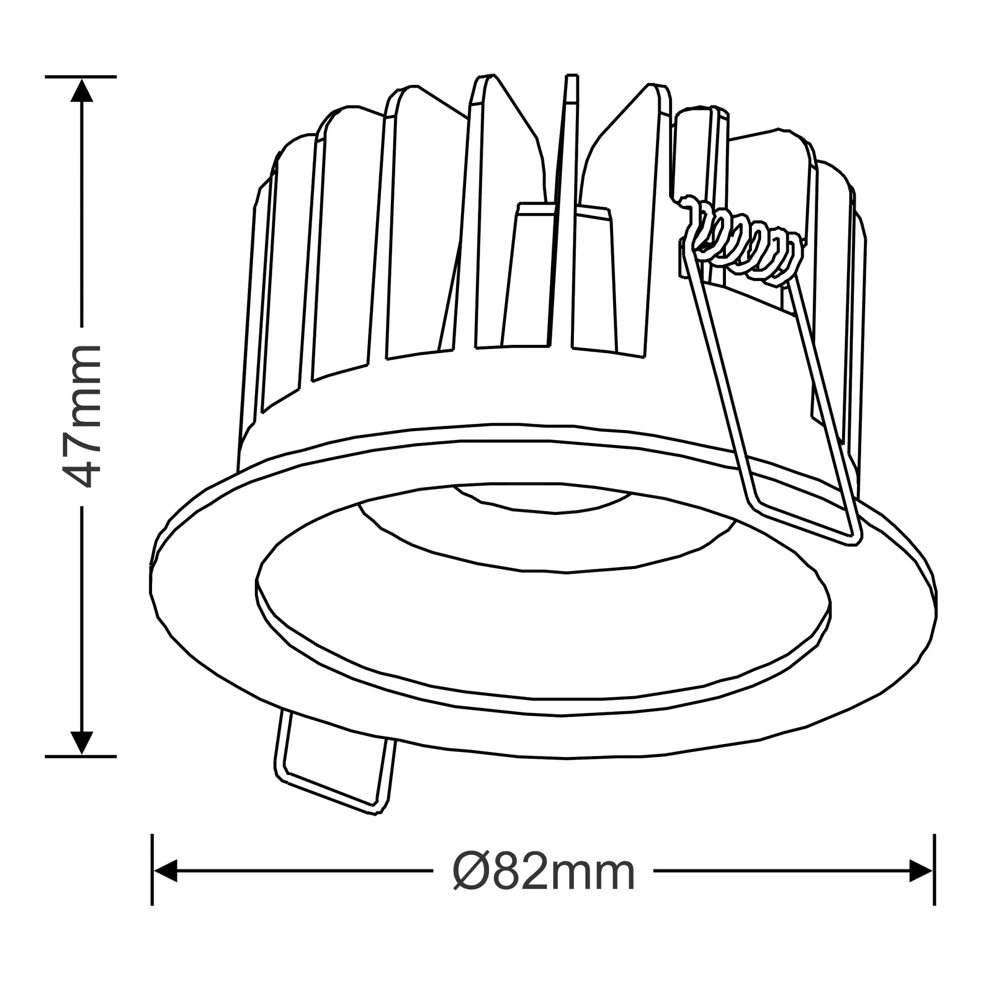 Beck 10 Recessed Ceiling Luminaires Dlux Round Recess Ceiling